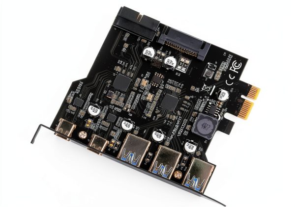 Gugxiom USB 3.2 PCIe Expansion Card 5-Port (3 Type‑A, 2 Type‑C) 20Gbps-6