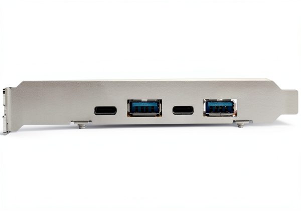 StarTech.com PCIe USB Card 4-Port 2 USB-A + 2 USB-C Red PEXUSB312A2C2V-2