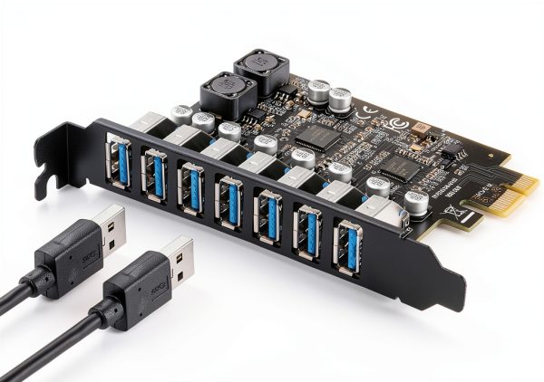 MZHOU USB 3 0 PCIe Card with 7 High Speed Ports Blue-2