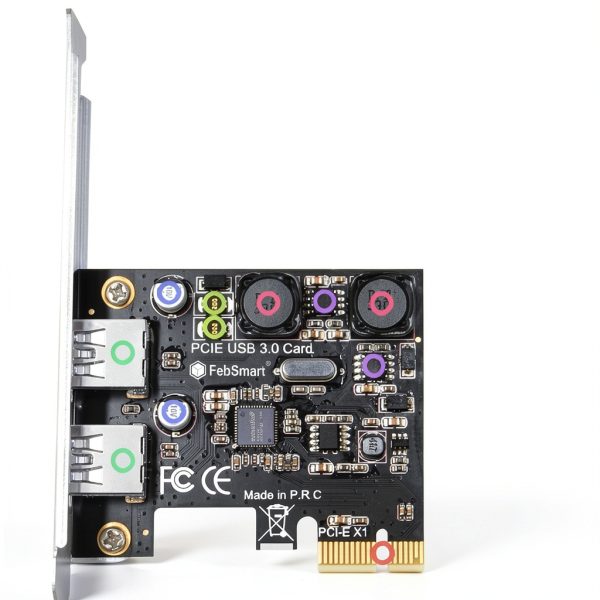 USB 3.0 Expansion Card FebSmart FS-U2S-Pro Matte Black 2x5Gbps-2