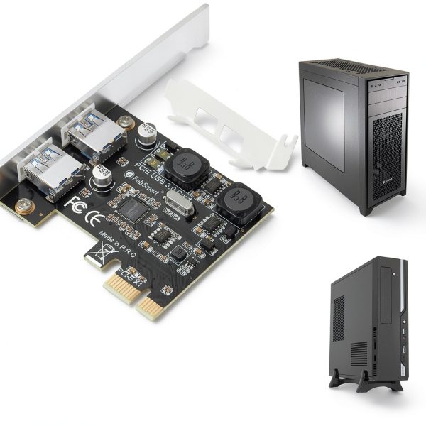 USB 3.0 Expansion Card FebSmart FS-U2S-Pro Matte Black 2x5Gbps-6
