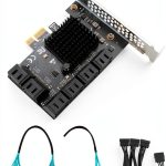 PCIe SATA Expansion Card Trotwei Blue FH46S 12 to 20 Port High Speed-0