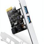USB 3.0 Expansion Card FebSmart FS-U2S-Pro Matte Black 2x5Gbps-0