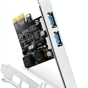 USB 3.0 Expansion Card FebSmart FS-U2S-Pro Matte Black 2x5Gbps-0