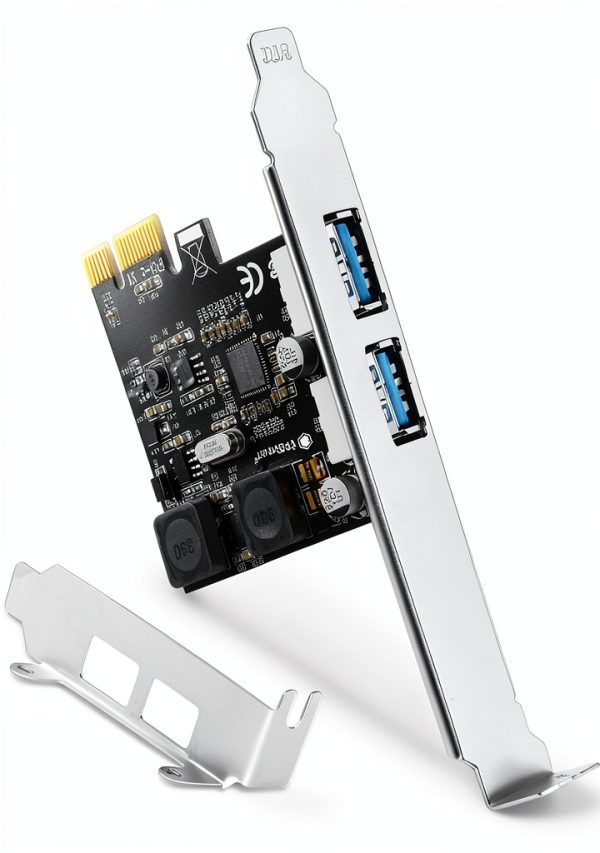 USB 3.0 Expansion Card FebSmart FS-U2S-Pro Matte Black 2x5Gbps-0