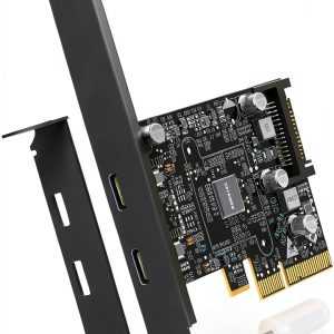 USB C PCIe Expansion Card LDLrui Dual Port 10Gbps Black-0
