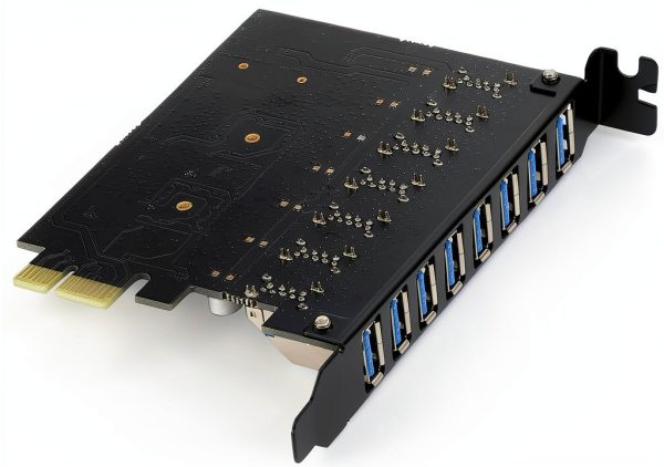 RIITOP USB 3.0 PCI-e 7‑Port Expansion Card PCET7U3‑N-5