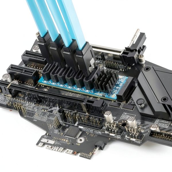 M.2 to SATA Adapter 10Gtek 6 Port Card with Optional Cables-1