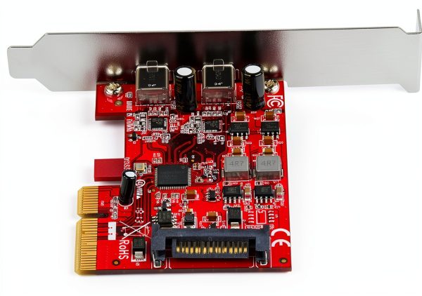 StarTech.com USB-C PCIe Card 2 Port 10Gbps Gen 2 Red Model PEXUSB312C3-2