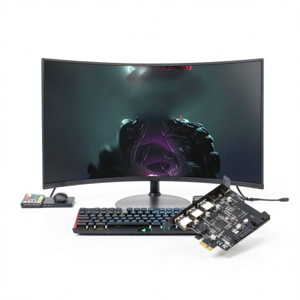 Gugxiom USB 3.2 PCIe Expansion Card 5-Port (3 Type‑A, 2 Type‑C) 20Gbps-4