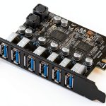 MZHOU USB 3 0 PCIe Card with 7 High Speed Ports Blue-0