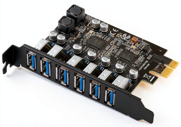 MZHOU USB 3 0 PCIe Card with 7 High Speed Ports Blue-0