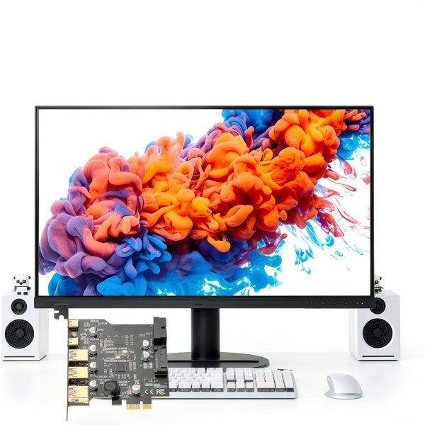 Gugxiom USB 3.2 PCIe Expansion Card 5-Port (3 Type‑A, 2 Type‑C) 20Gbps-3