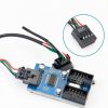 USB 2.0 Header Splitter by Rocketek Adapter with Dual Female Ports-5