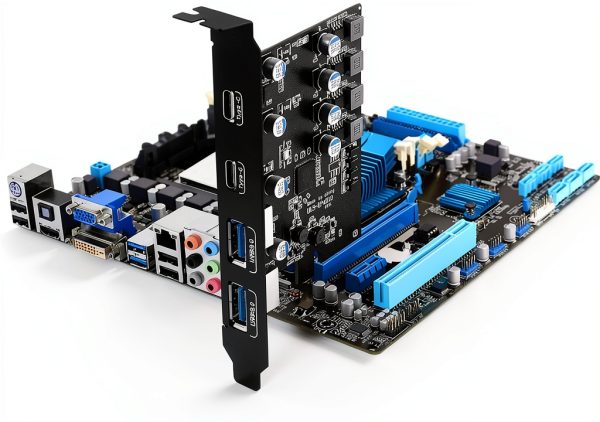 SINEFINE USB 3.0 PCIe Expansion Card UP4210 4-Port (2 USB‑A + 2 USB‑C)-1