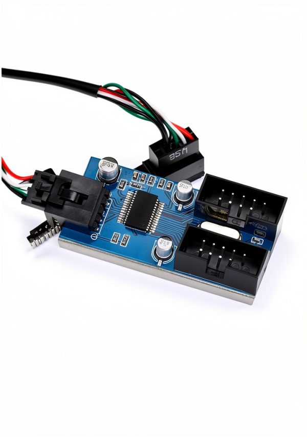 USB 2.0 Header Splitter by Rocketek Adapter with Dual Female Ports-1