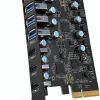 FANBLACK USB 3.2 Gen 2 PCIe 7-Port Card with Type‑C and Type‑A-0
