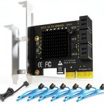 PCIe 6-Port SATA III Expansion Card GLOTRENDS 16GT/s Plug and Play-0