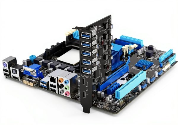 PCIE USB 3.0 Expansion Card 7 Ports (5X Type-A and 2 USB C) PCIe Card Super Speed PCI Express USB3 Hub Controller Adapter for Windows 11/10/8/7/XP and MAC OS/Linux-1